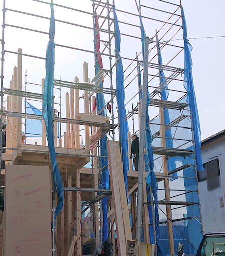 【建て方(棟上げ)】新築工事・工程