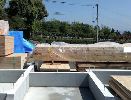 【プレカット搬入・土台敷き】新築工事・工程