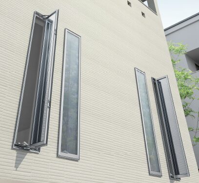 スリット窓を使った戸建ての防犯対策