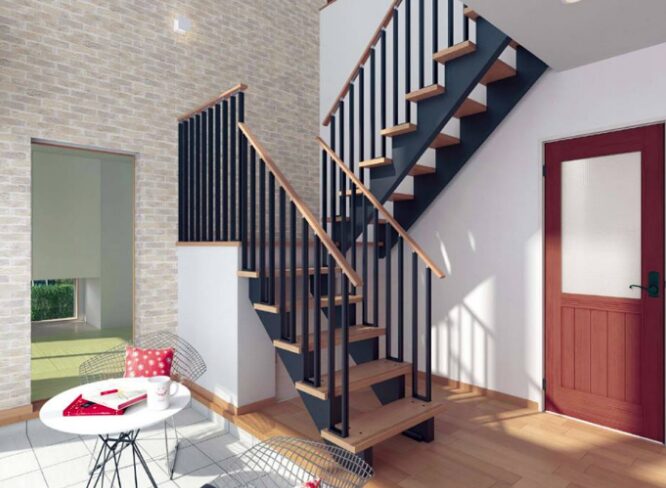 【階段の種類】ハウスメーカーの注文住宅