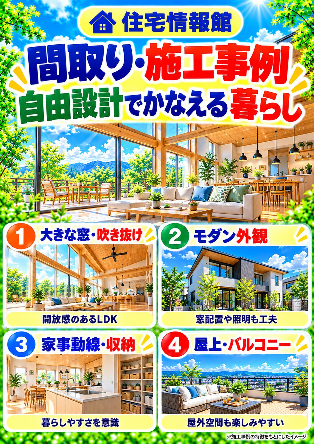 住宅情報館の間取り・施工事例