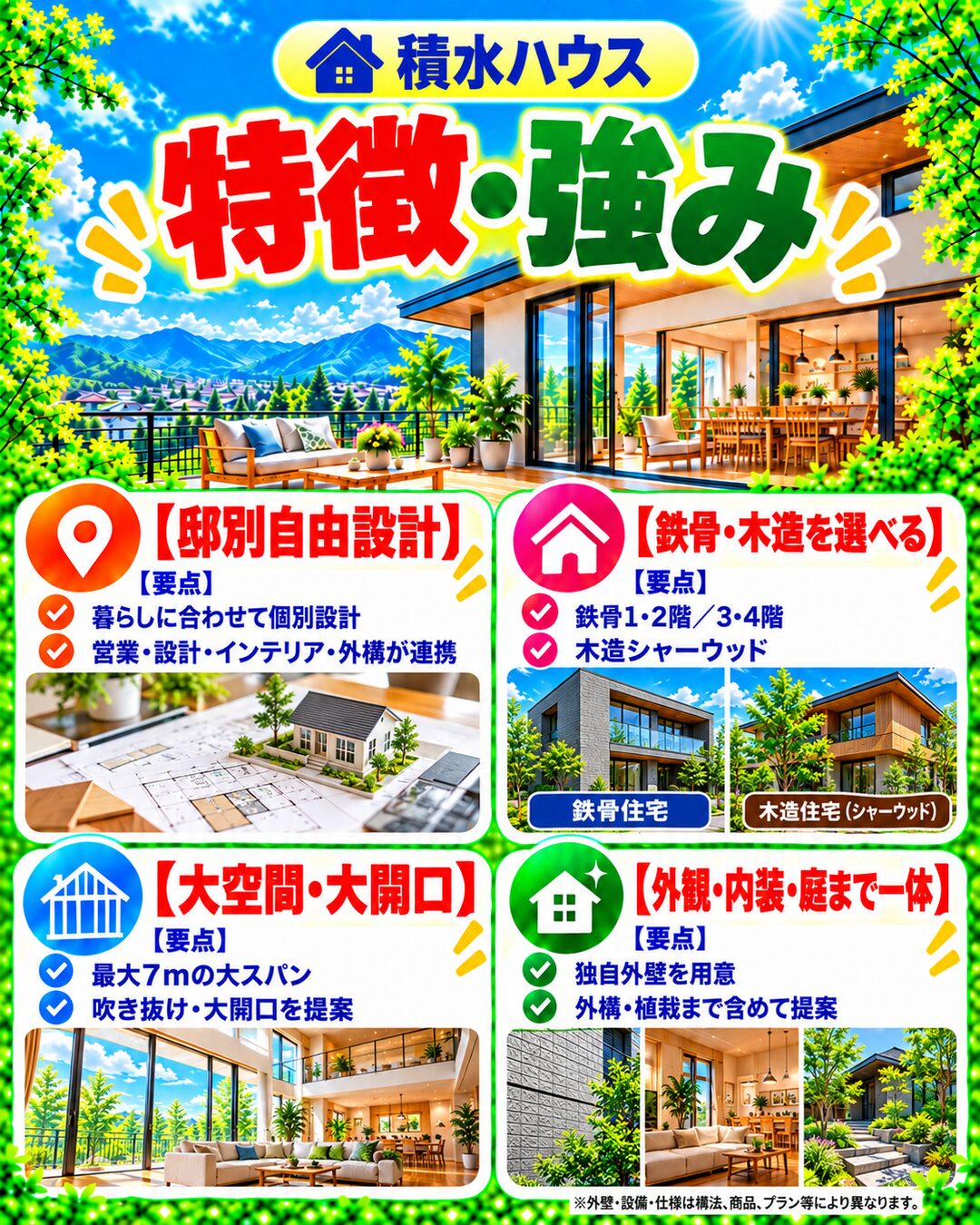 積水ハウスの特徴・強み