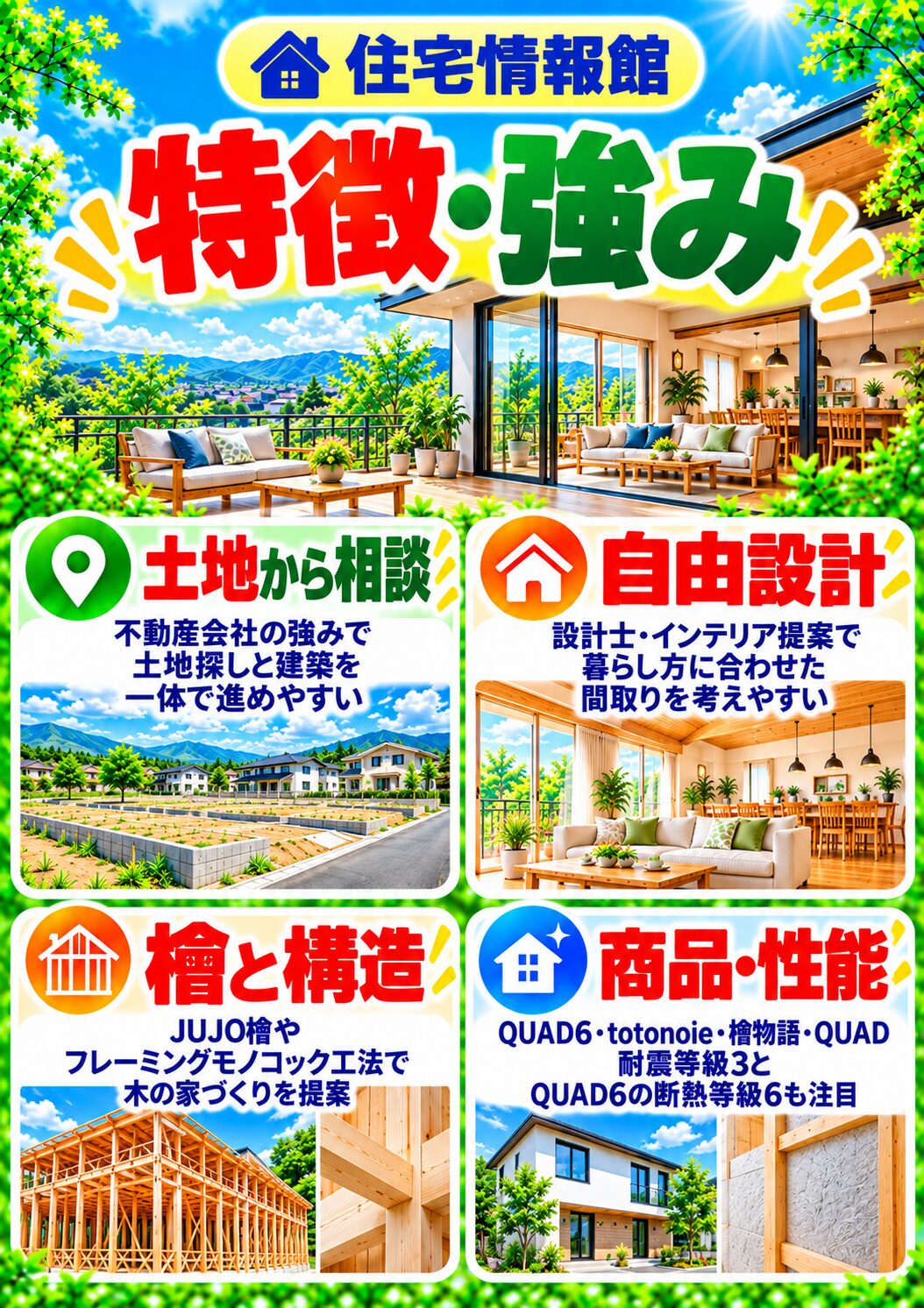 住宅情報館の特徴・強み