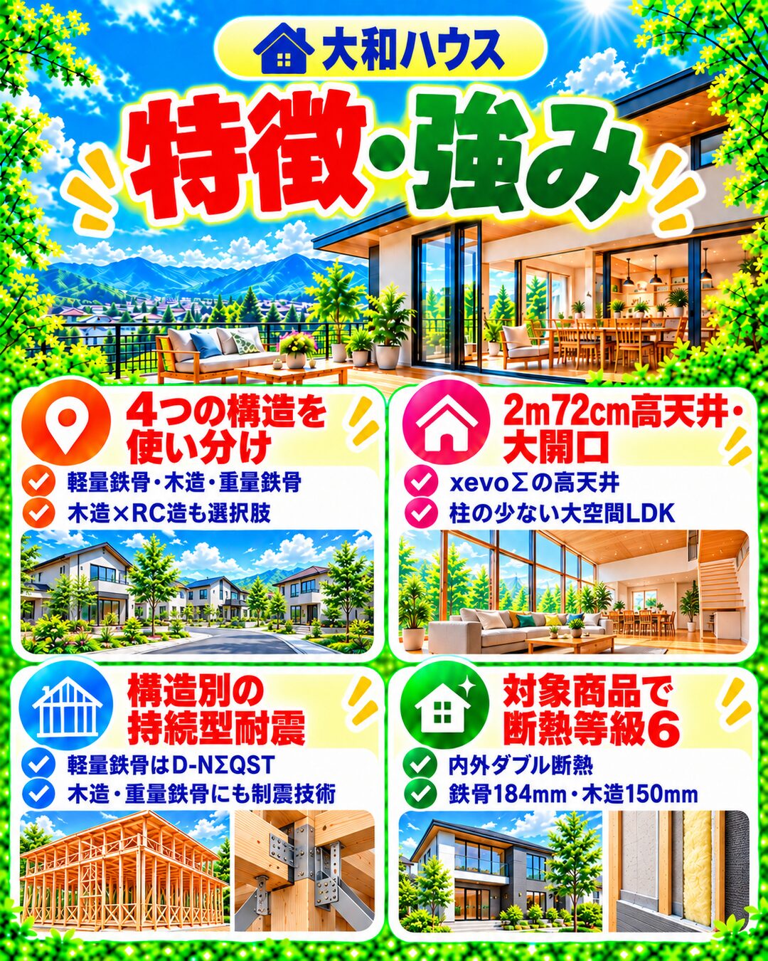 大和ハウスの特徴・強み