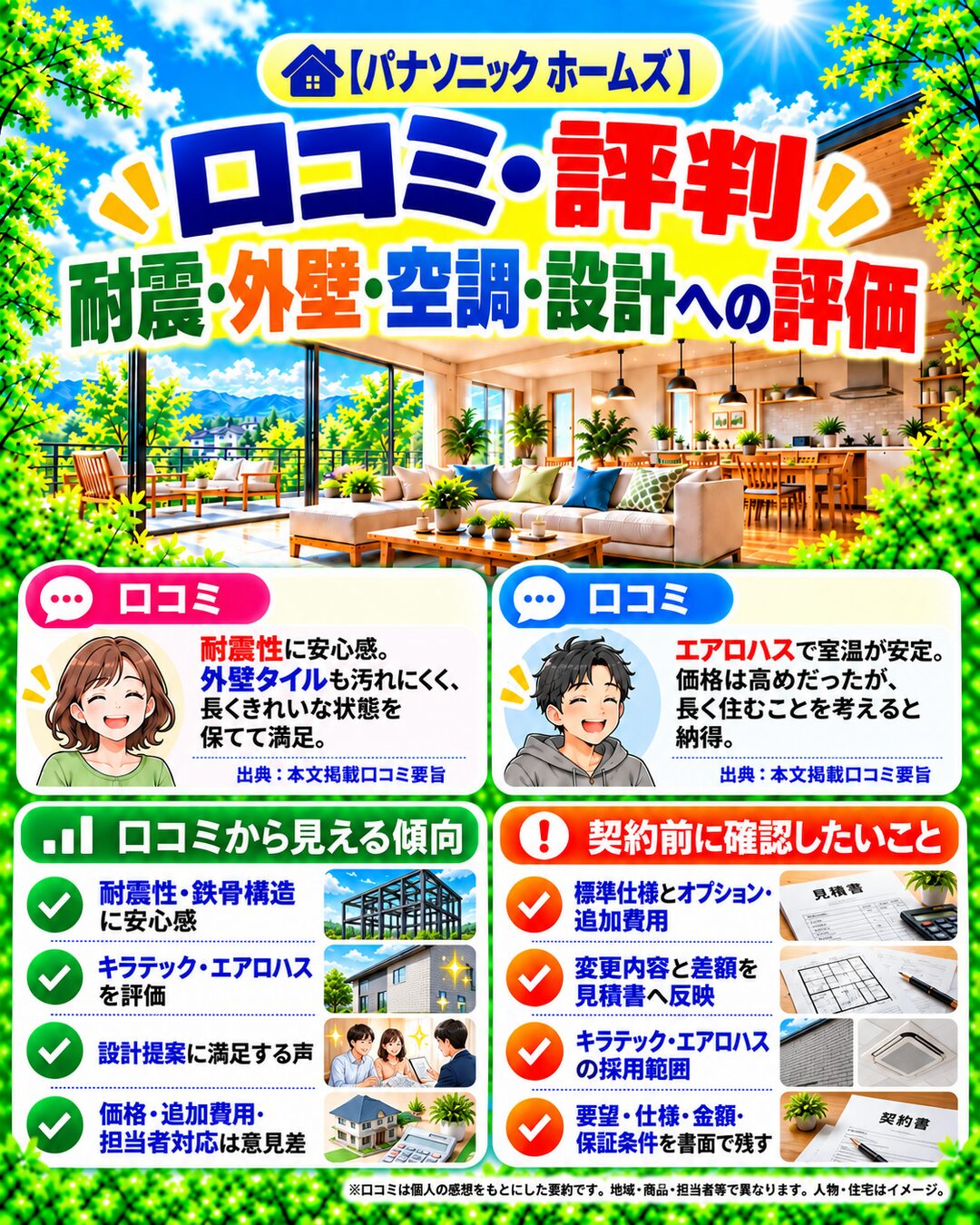 パナソニック ホームズで実際に家を建てた人のリアルな口コミ評判