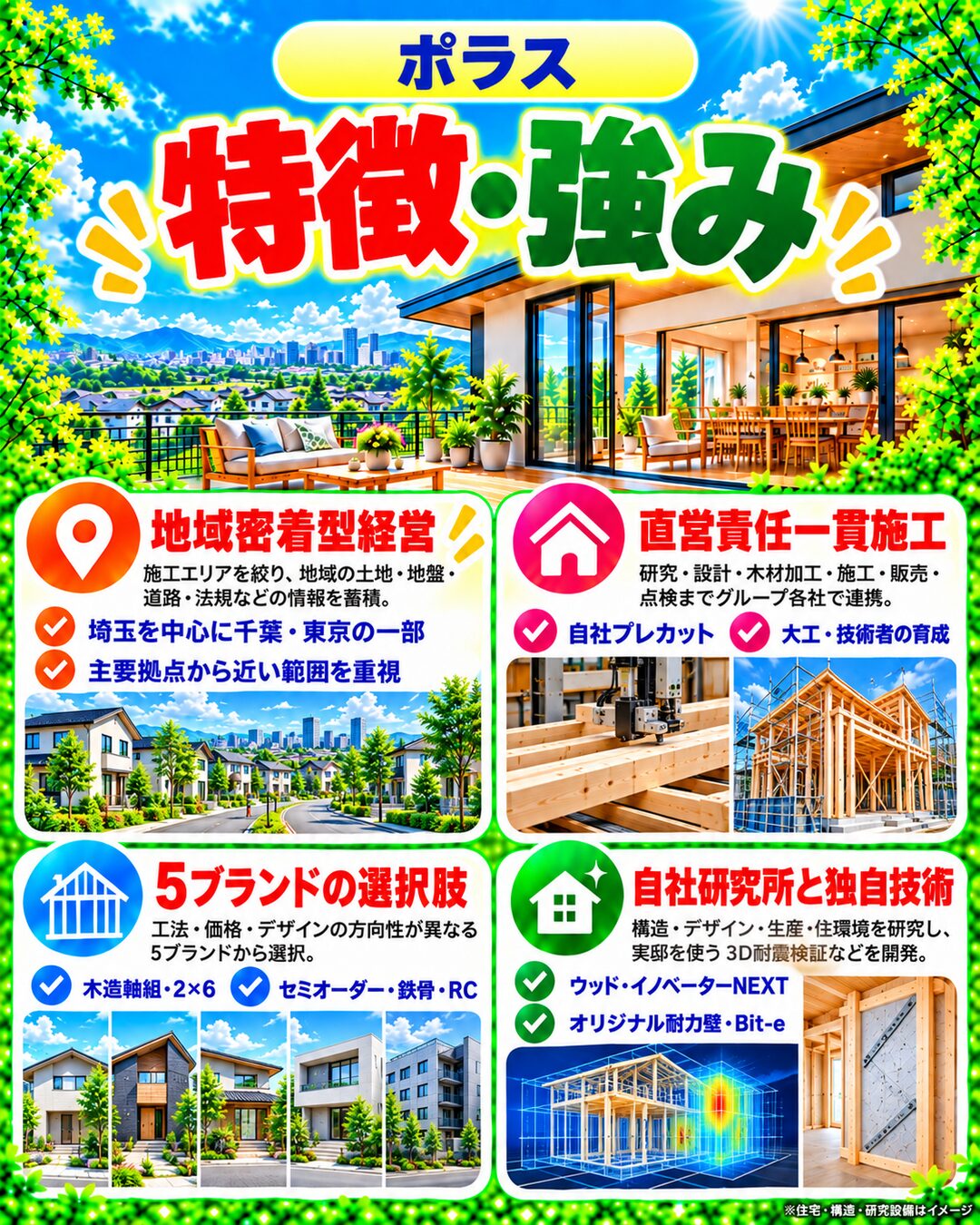 ポラスの特徴・強み