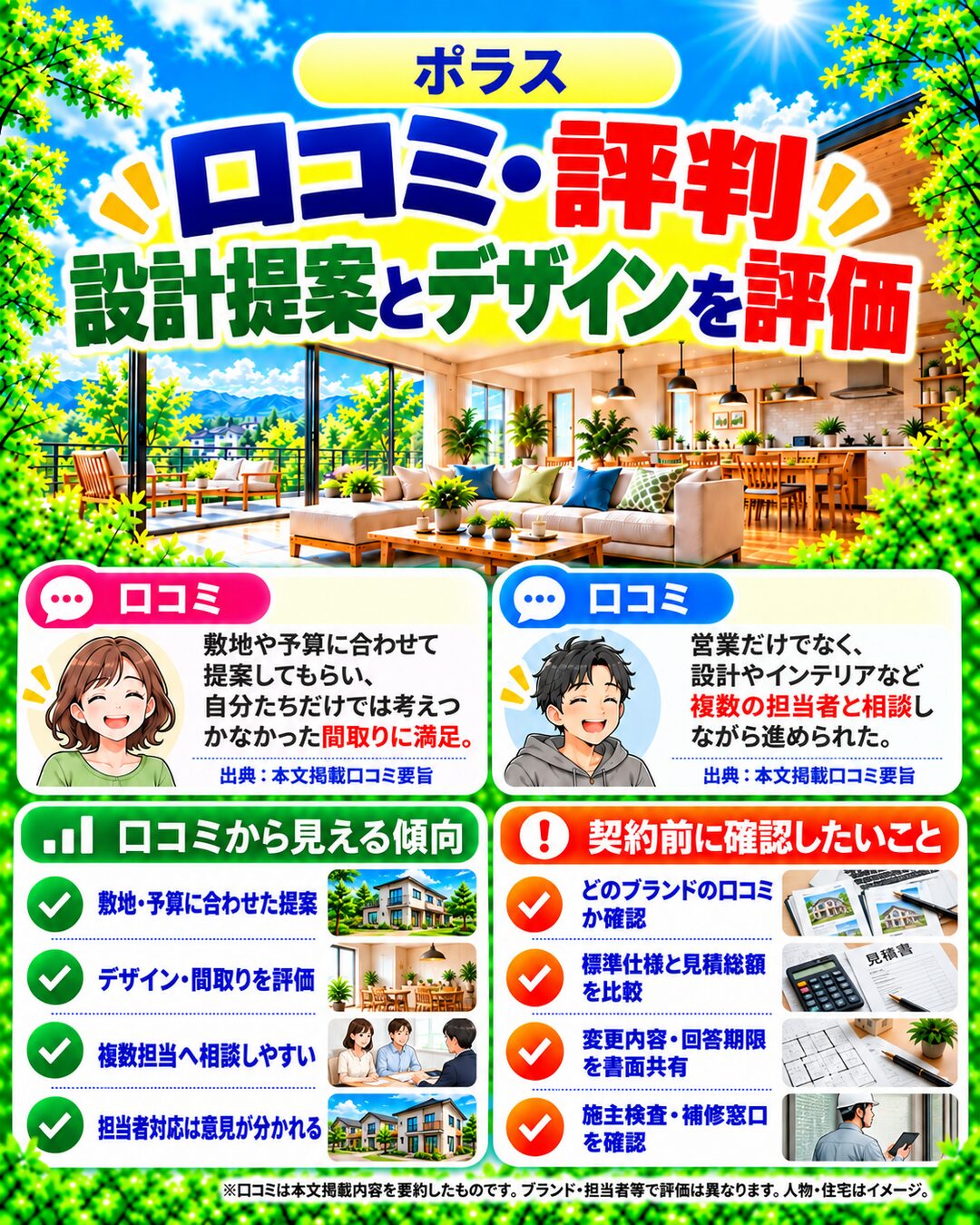 ポラスで実際に家を建てた人のリアルな口コミ評判