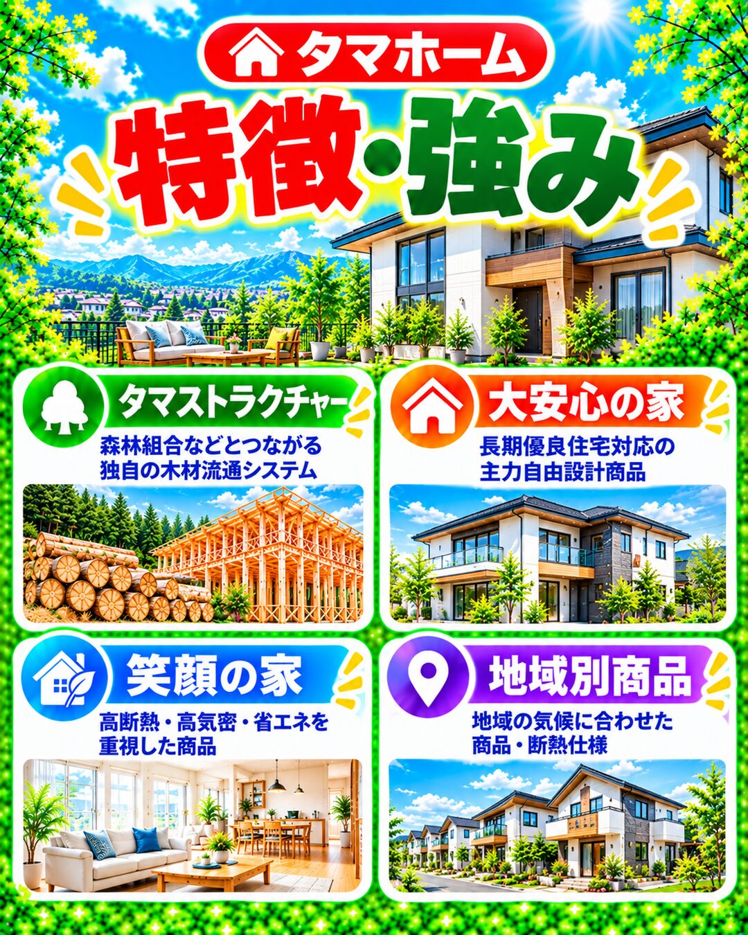 タマホームの特徴・強み