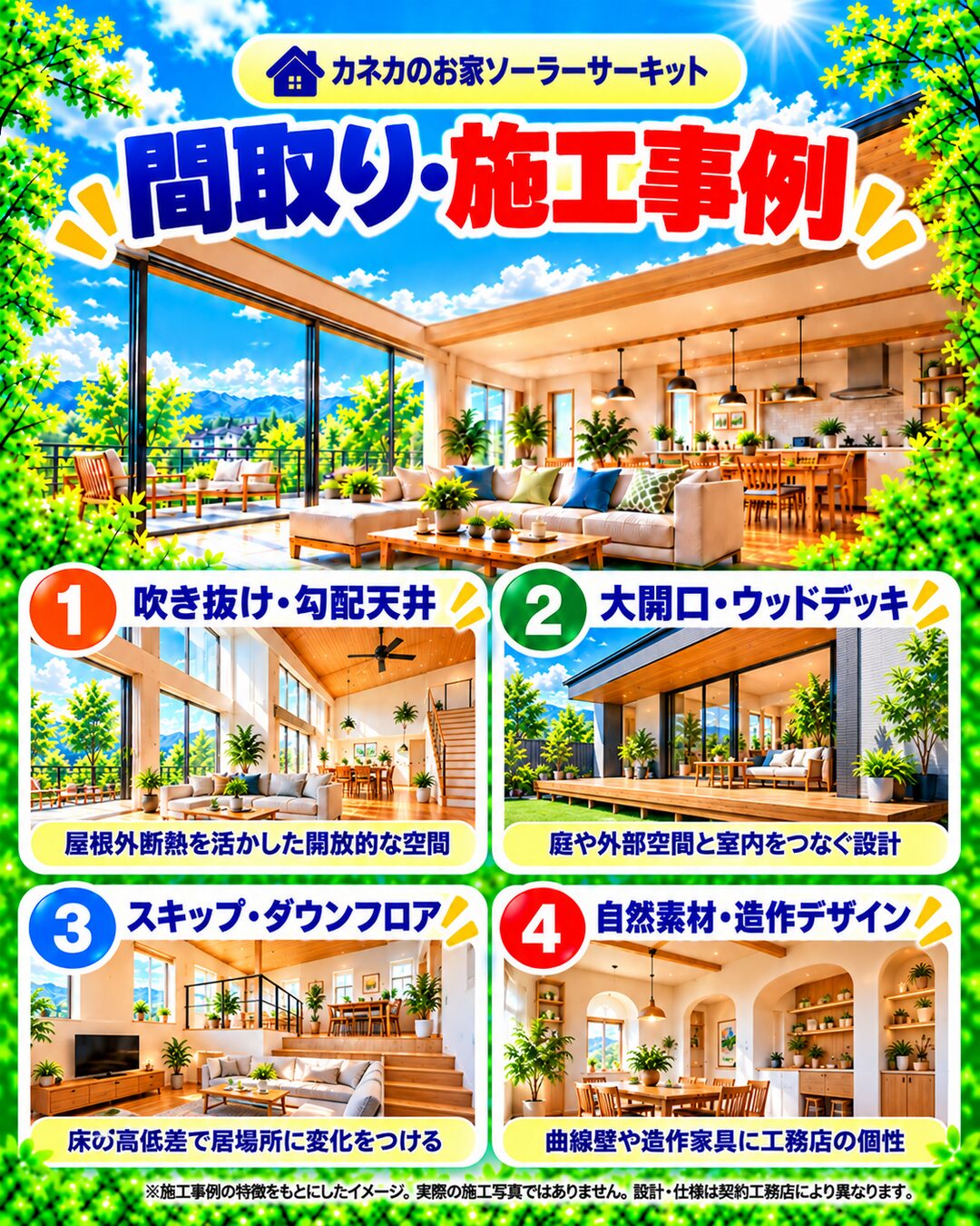 カネカのお家ソーラーサーキットの間取り・施工事例