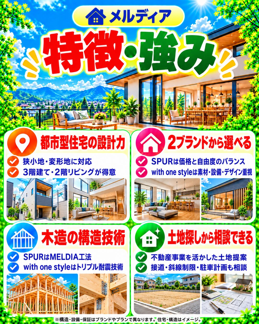 メルディアの特徴・強み