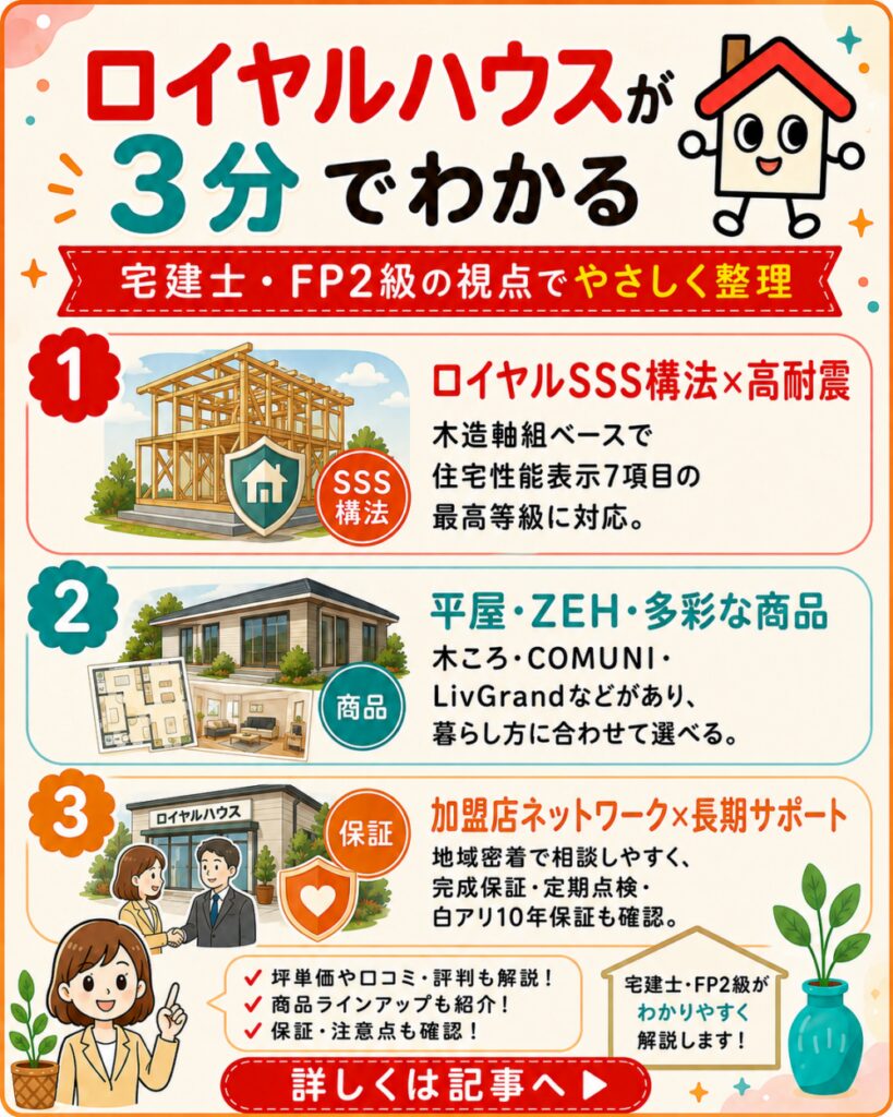 ロイヤルハウスが3分でわかる宅建士講座
