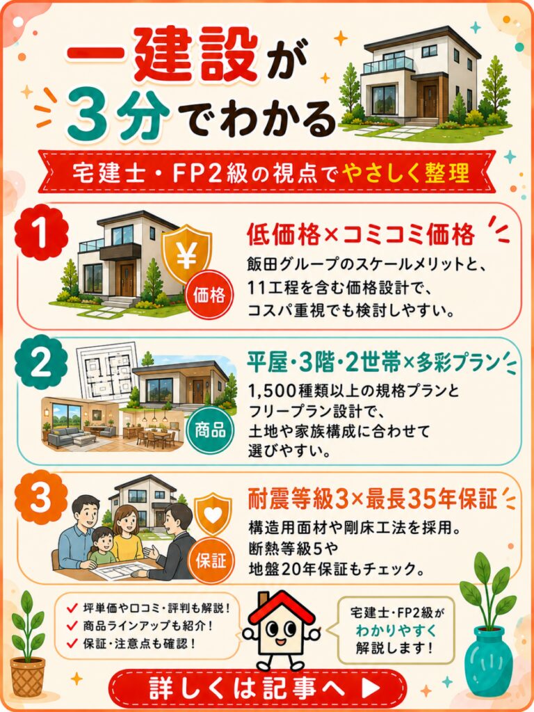 一建設の注文住宅が3分でわかる宅建士講座