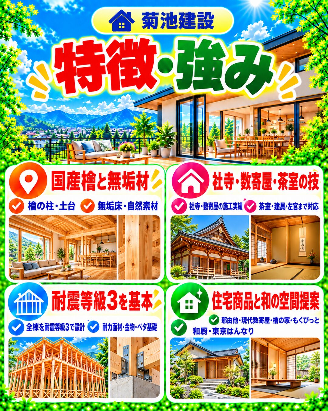 菊池建設の特徴・強み