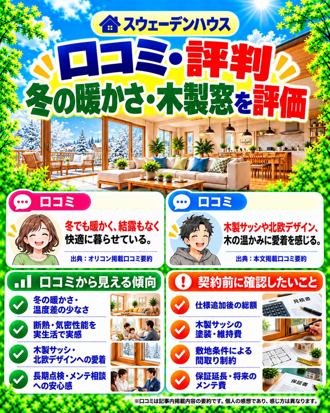 スウェーデンハウスで実際に家を建てた人のリアルな口コミ評判