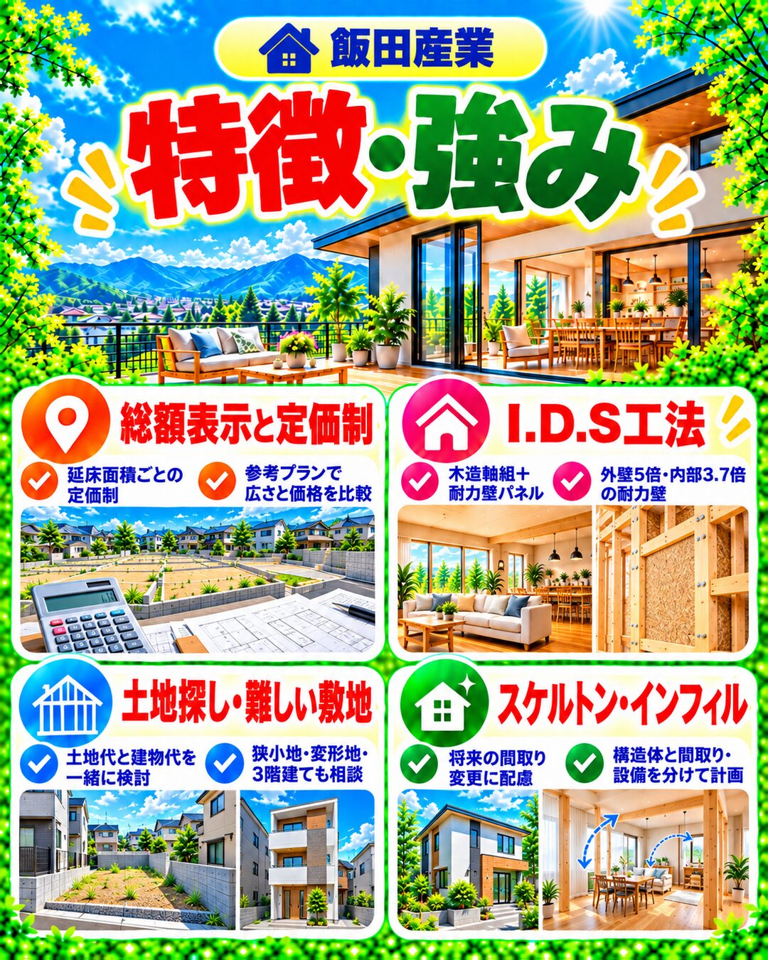 飯田産業の特徴・強み