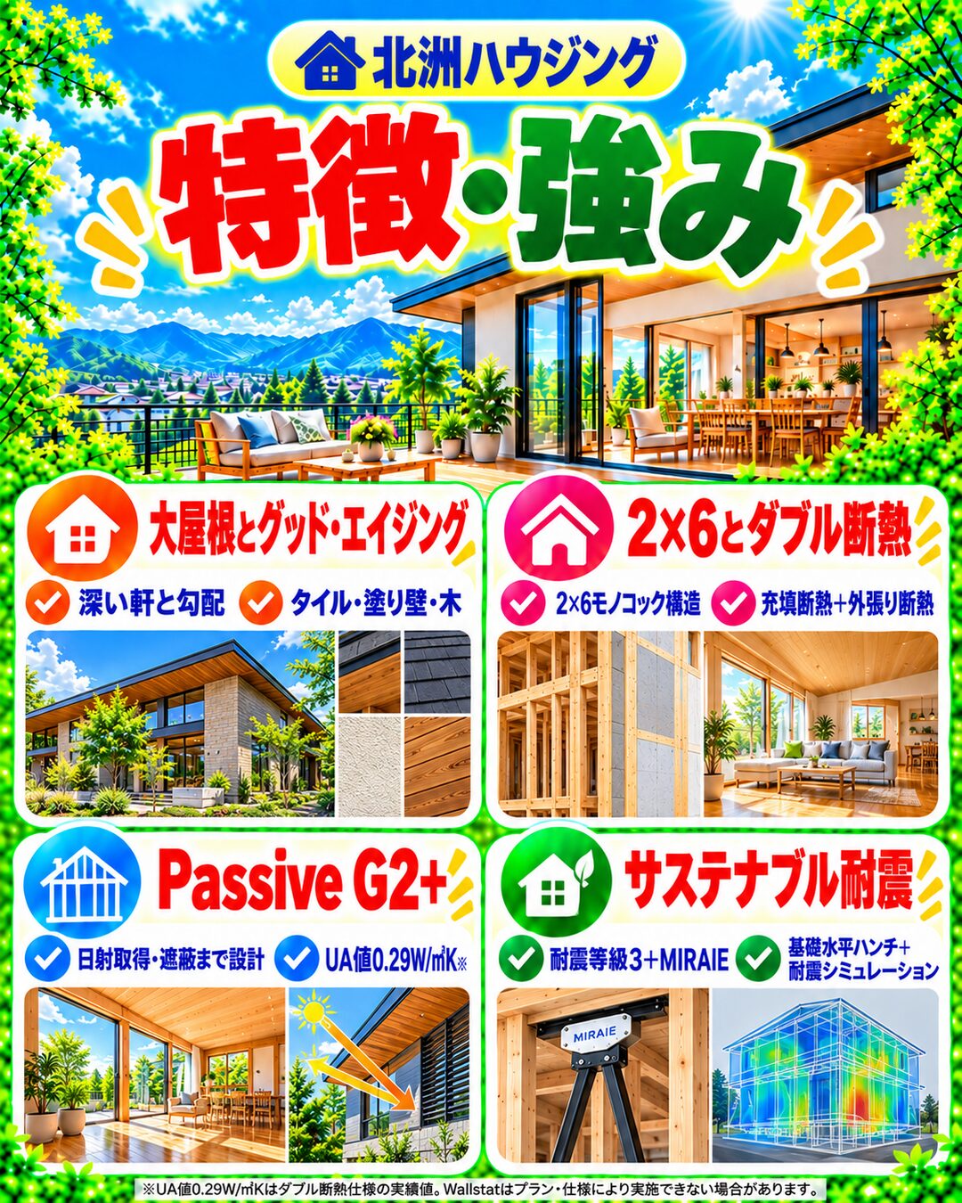 北洲ハウジングの特徴・強み