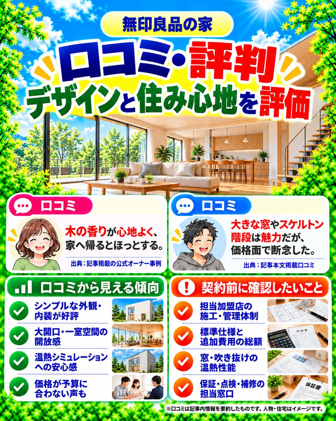 無印良品の家で実際に家を建てた人のリアルな口コミ評判
