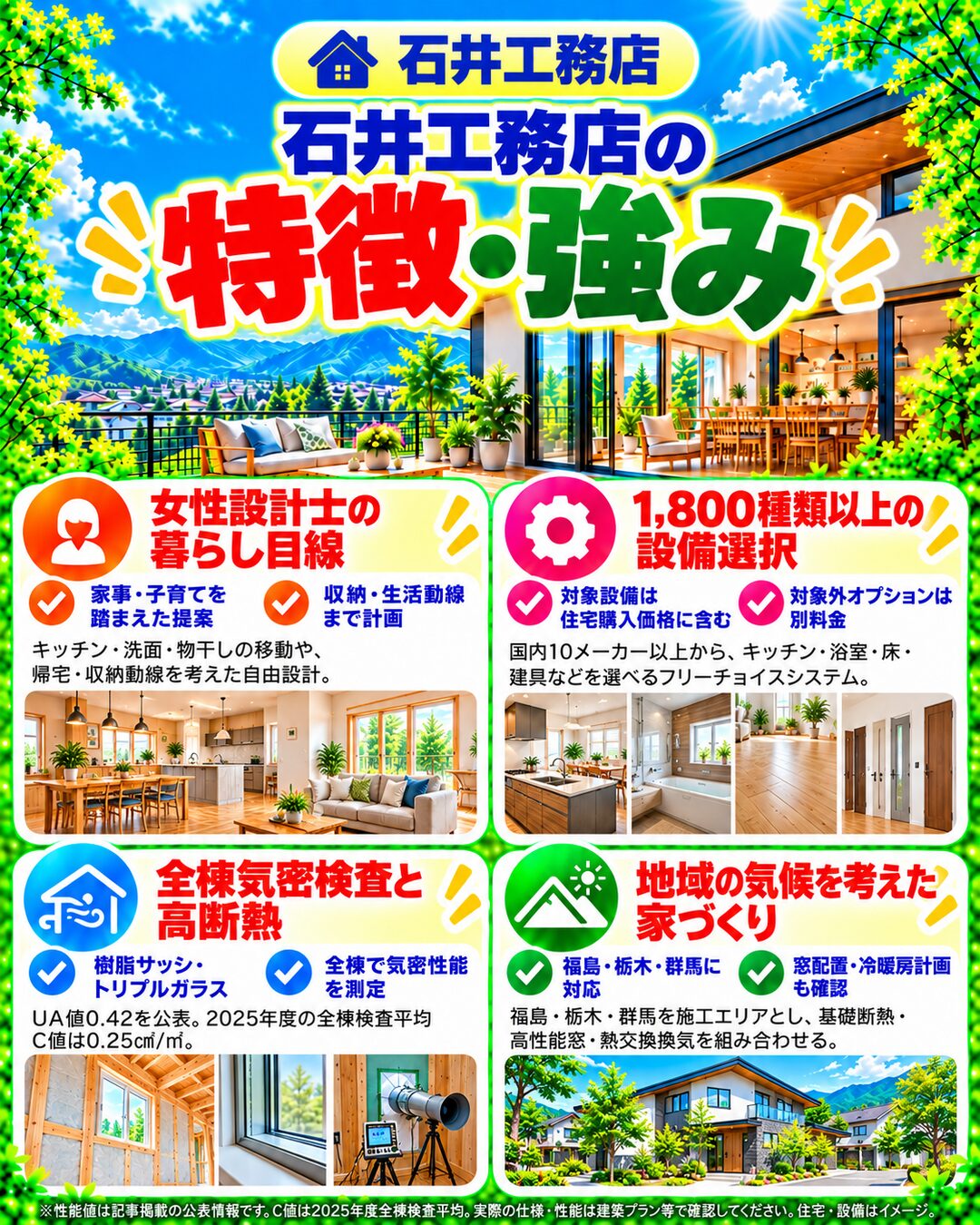 石井工務店の特徴・強み