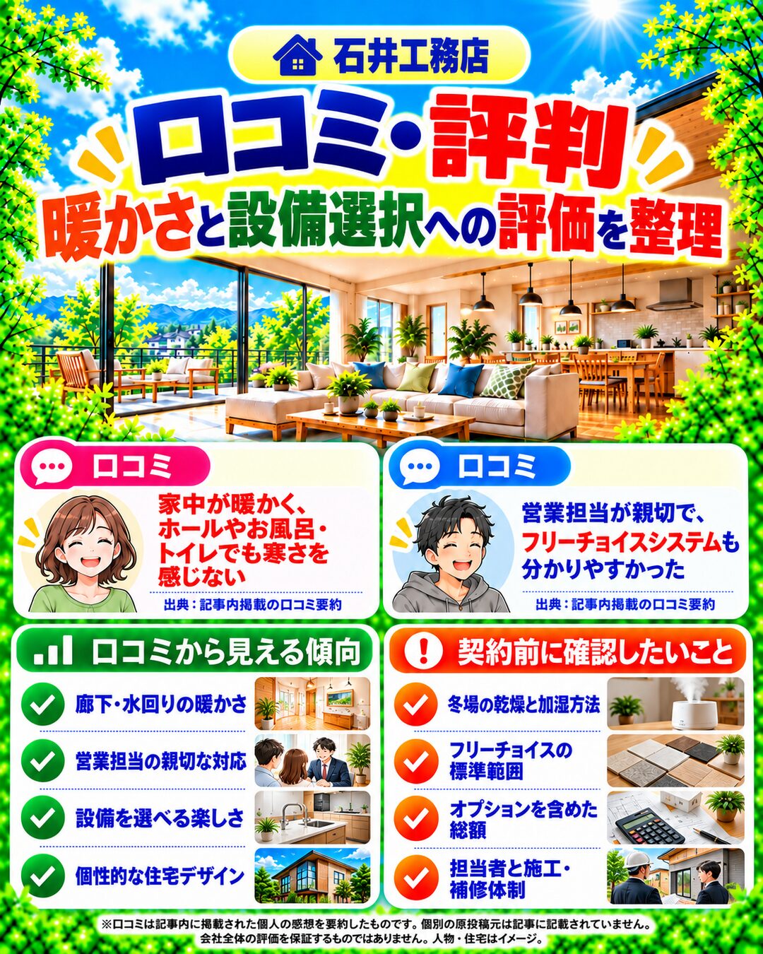 石井工務店で実際に家を建てた人のリアルな口コミ評判