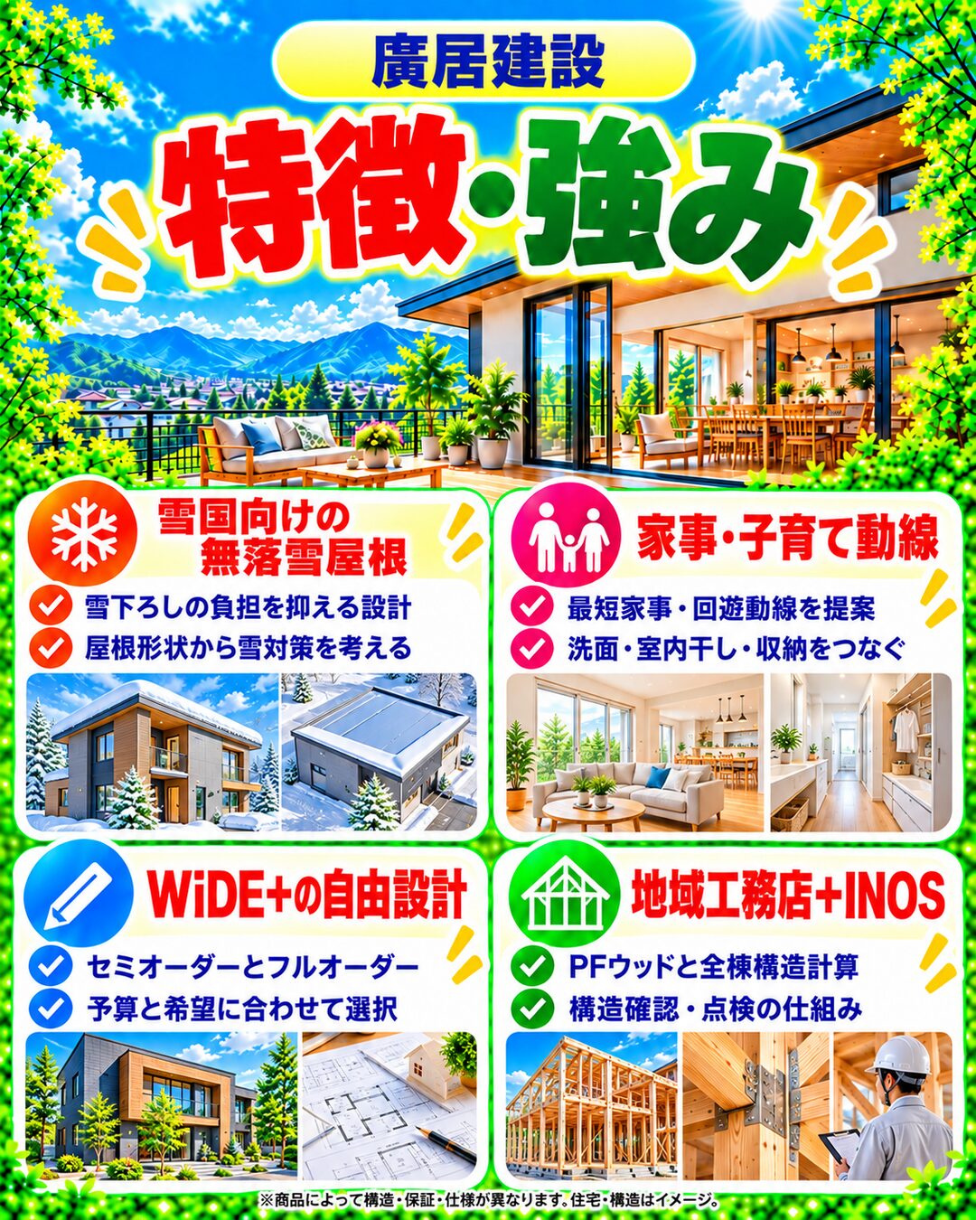 廣居建設の特徴・強み