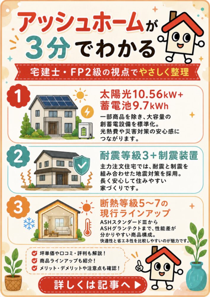 アッシュホームが3分でわかる宅建士講座