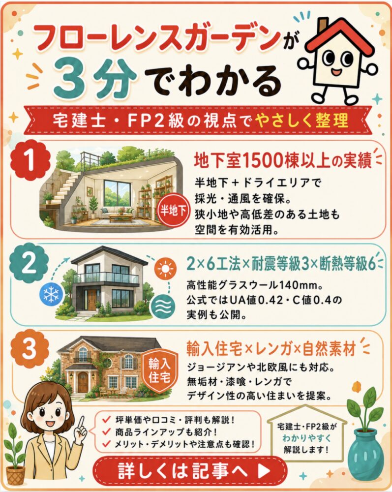 フローレンスガーデン-工藤建設が3分でわかる宅建士講座