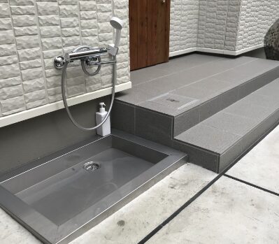 外水栓　足洗い場
