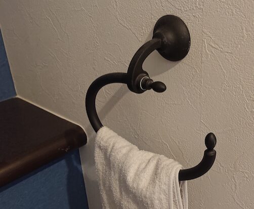 変更したタオルリング