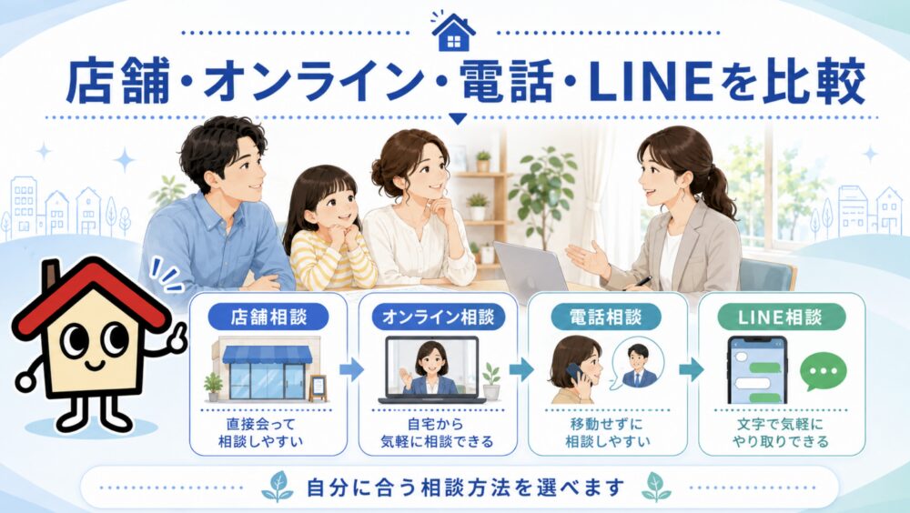 店舗・オンライン・電話・LINEを比較 LIFULL HOME'S住まいの窓口とスーモカウンター比較