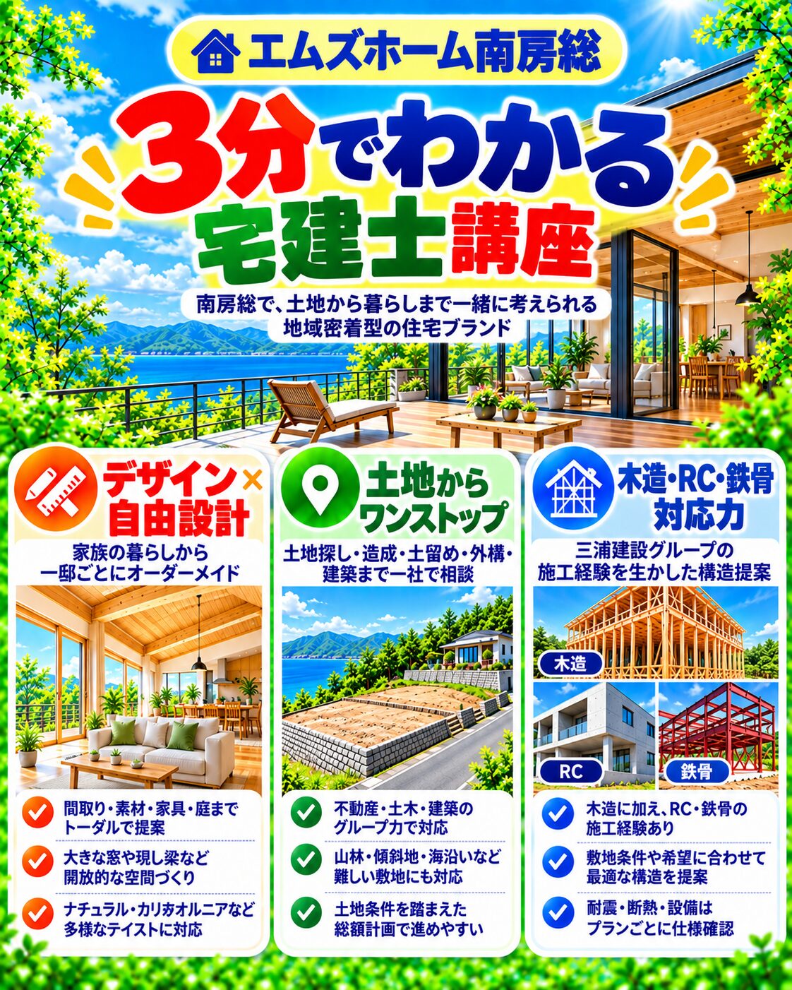 エムズホーム南房総が3分でわかる宅建士講座