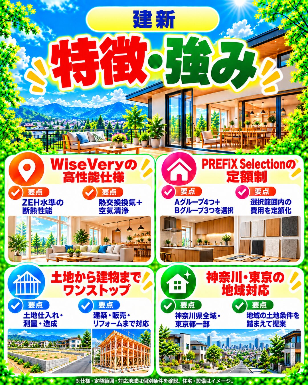 建新の特徴・強み