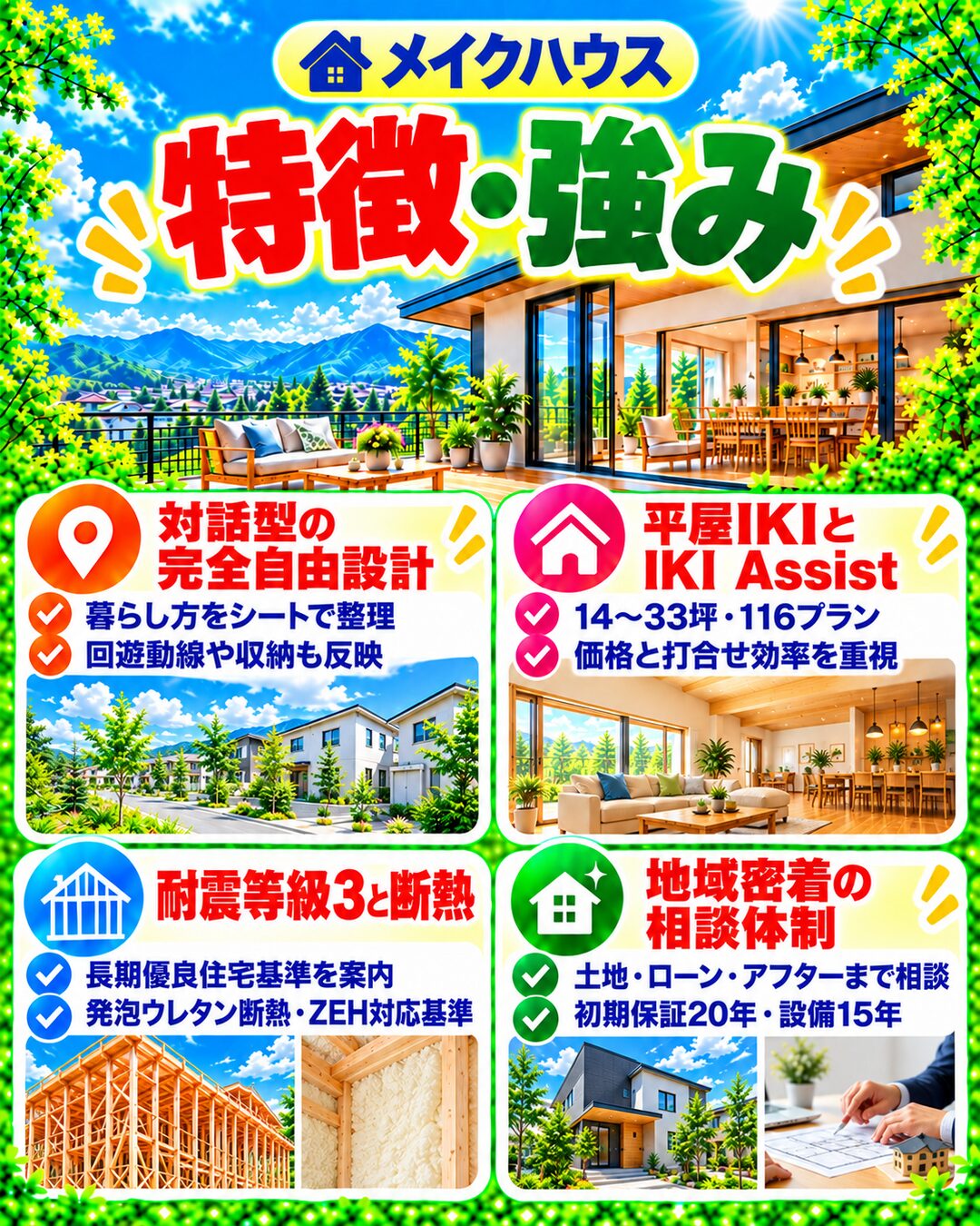 メイクハウスの特徴・強み
