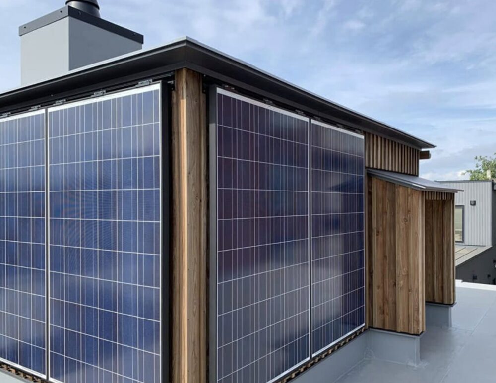 壁面ソーラーパネル太陽光発電