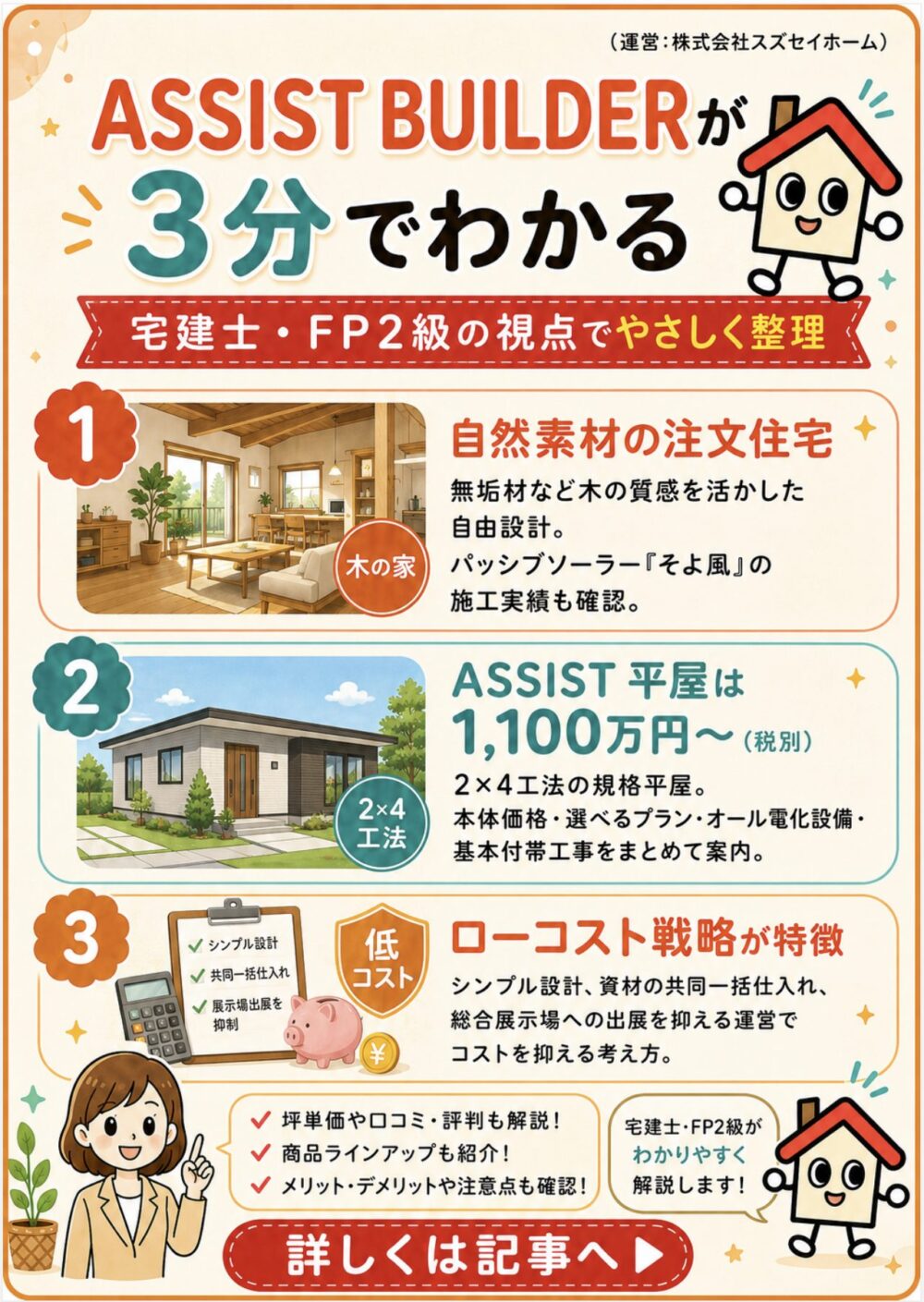 ASSIST BUILDER（スズセイホーム）が3分でわかる宅建士講座