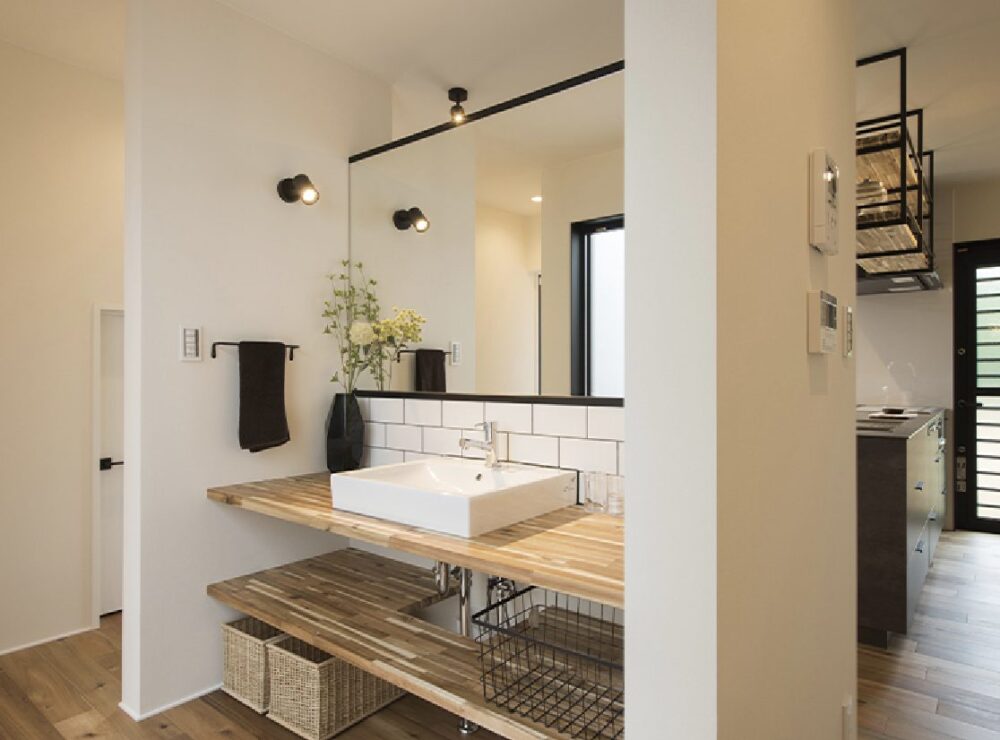 Feel+Homeの造作洗面施工事例