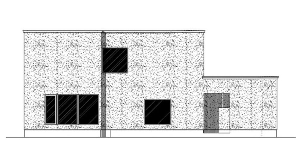 健名工建のシンプルモダン外観プラン