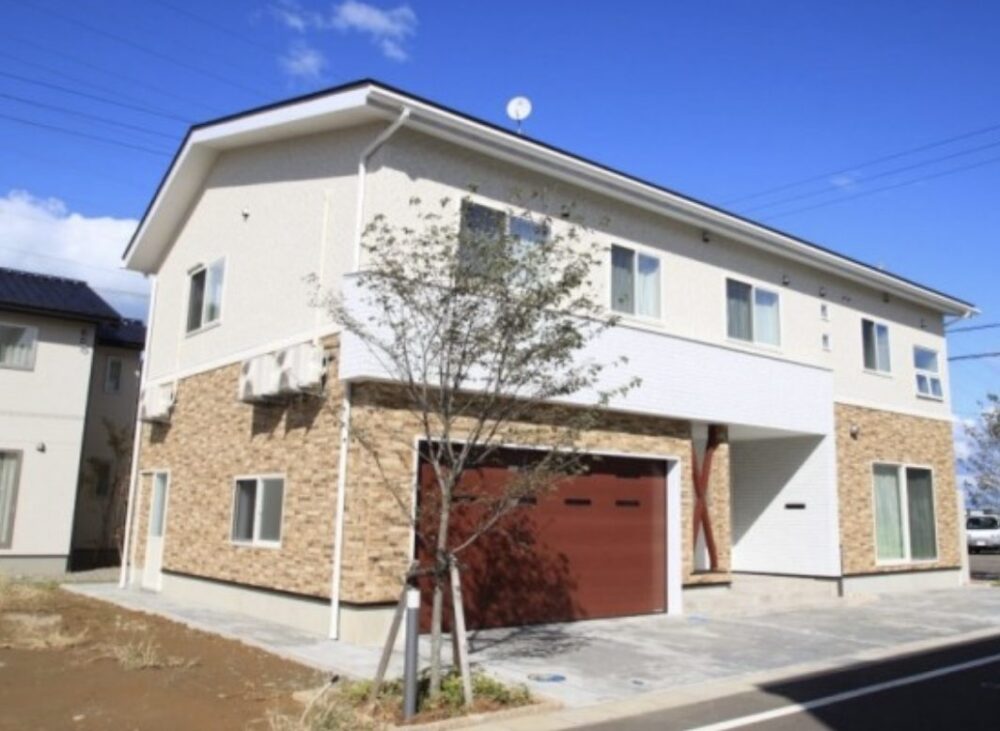 谷村建設のガレージ付き住宅施工事例