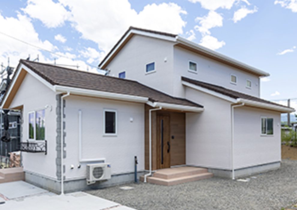 優プランの二階建て外観施工事例