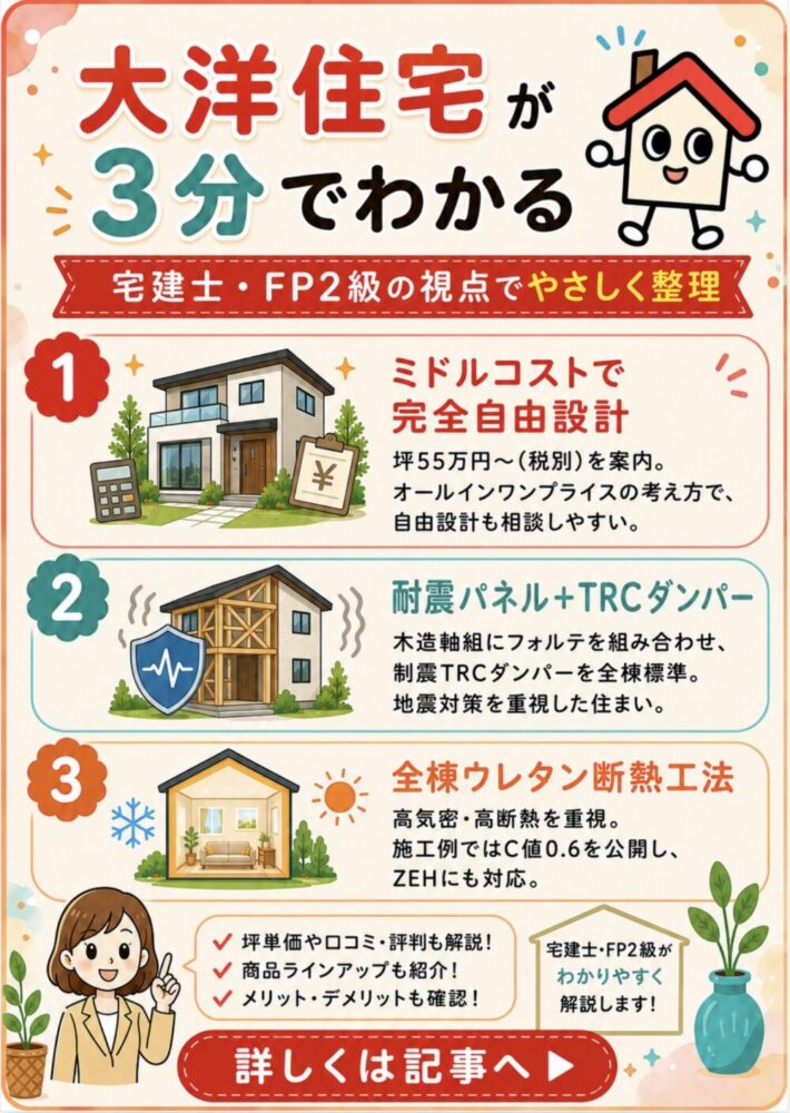 大洋住宅が3分でわかる宅建士講座
