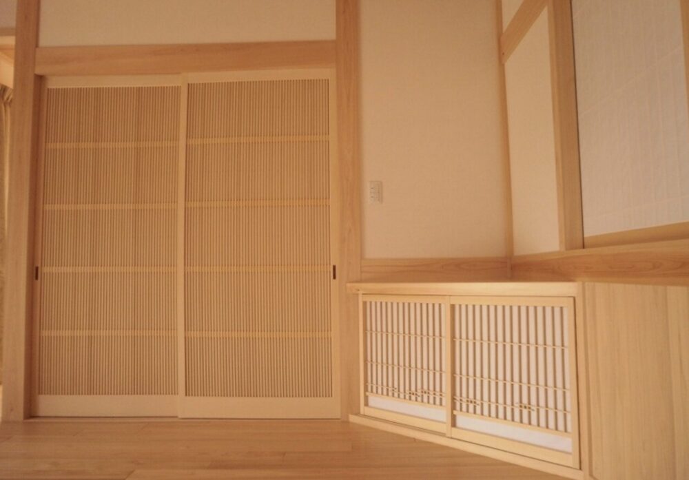 二村技建の施工事例|千本格子の造作建具