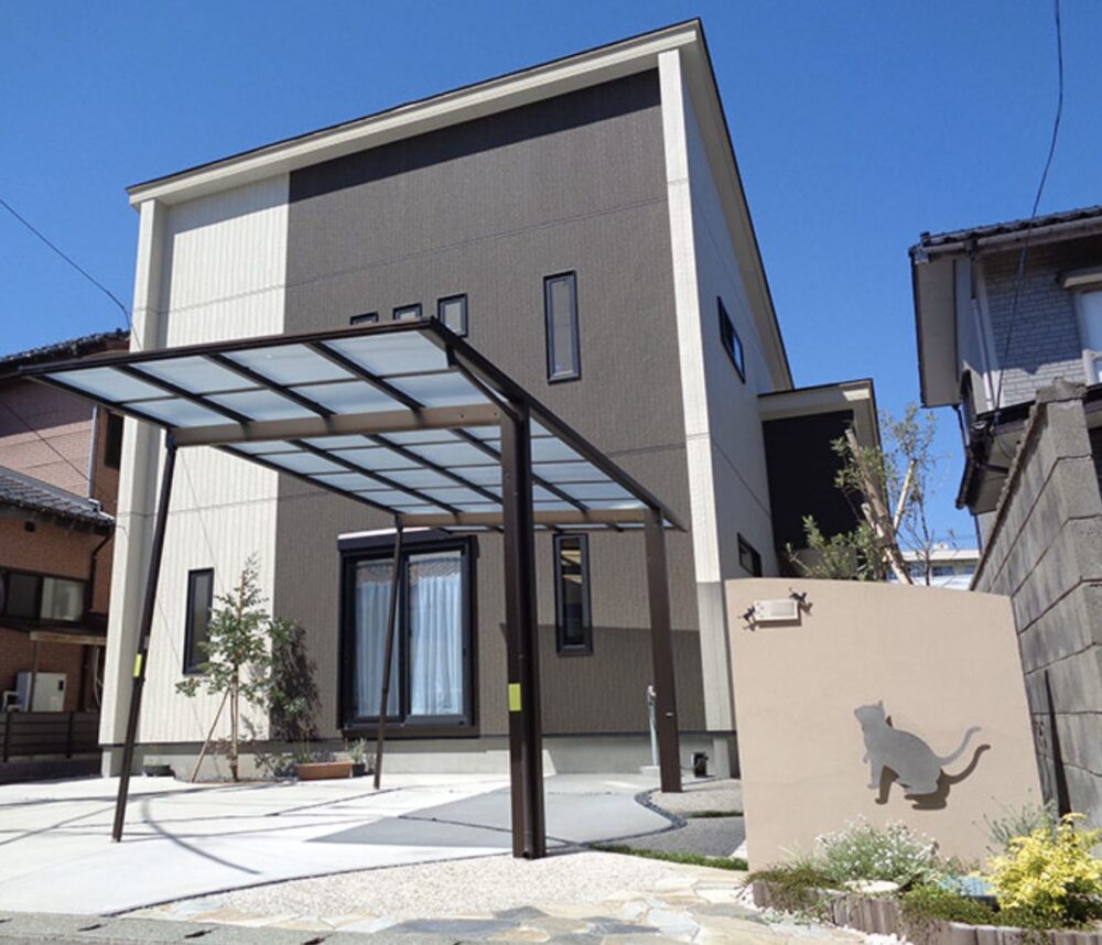 遠藤建設のモダンな外観施工事例