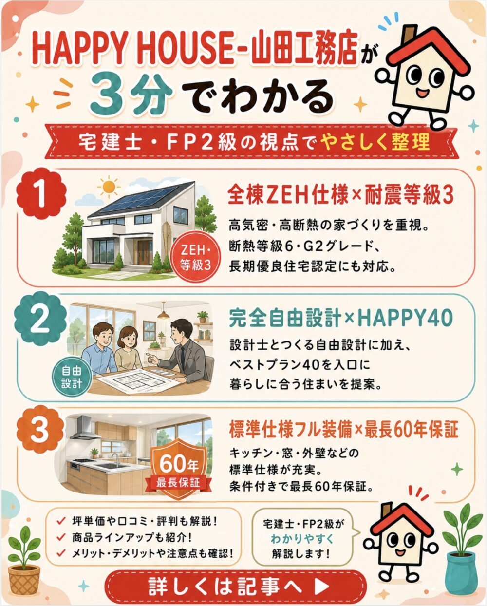 HAPPY HOUSE-山田工務店が3分でわかる宅建士講座