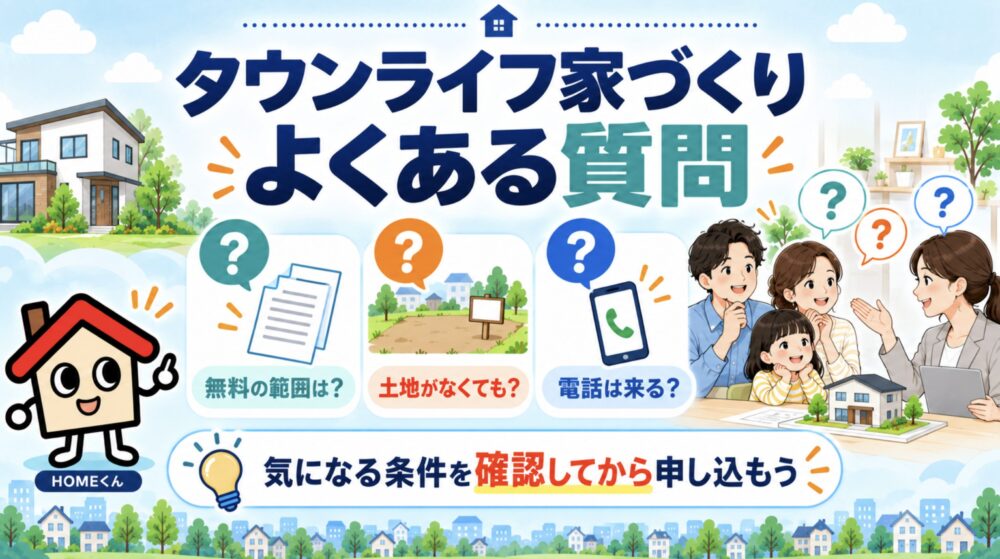 タウンライフ家づくりのよくある質問