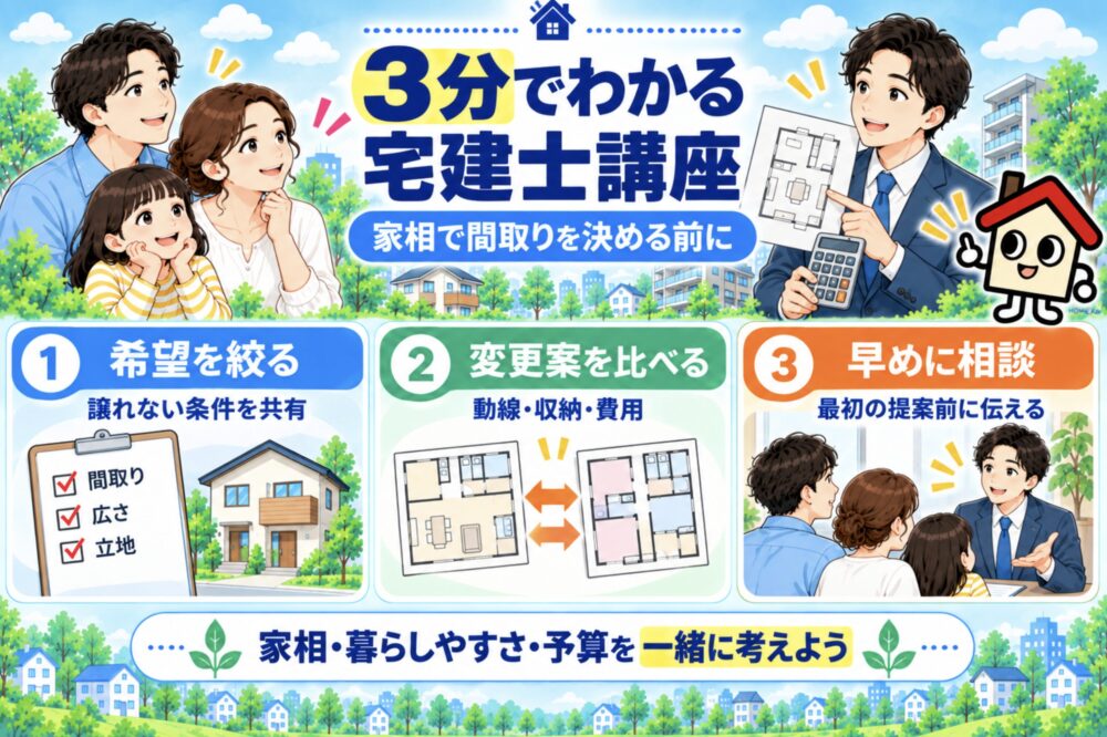 3分でわかる宅建士講座｜家相で間取りを決める前の判断軸