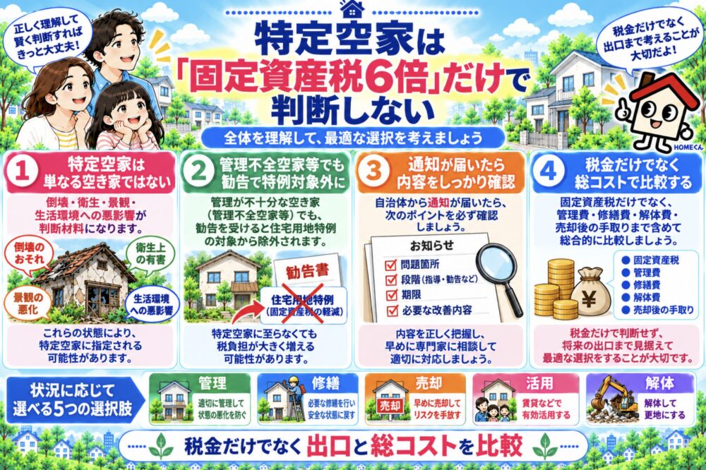 特定空家は「固定資産税6倍」だけで判断しない
