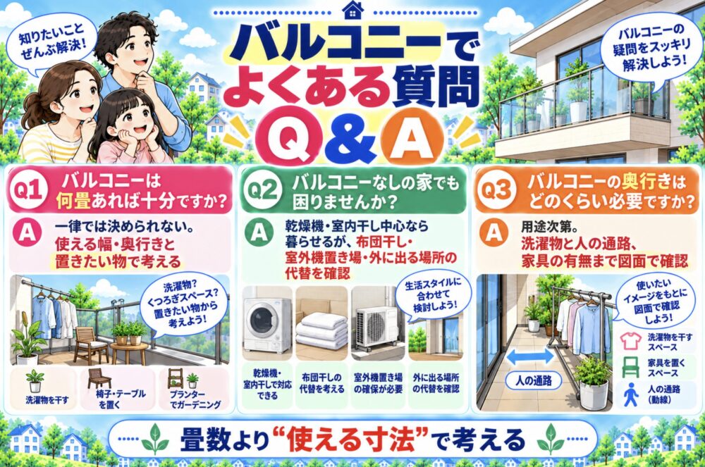 バルコニーでよくある質問
