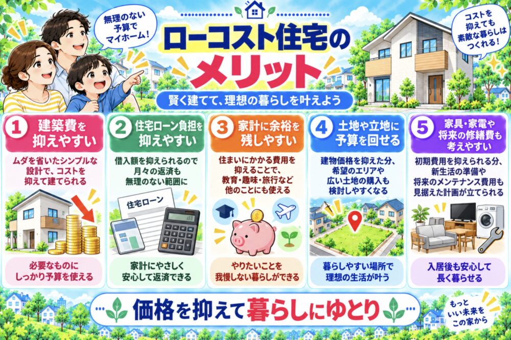 ローコスト住宅のメリット