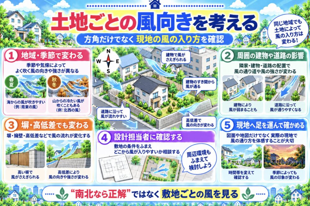 土地ごとの風向きを考える