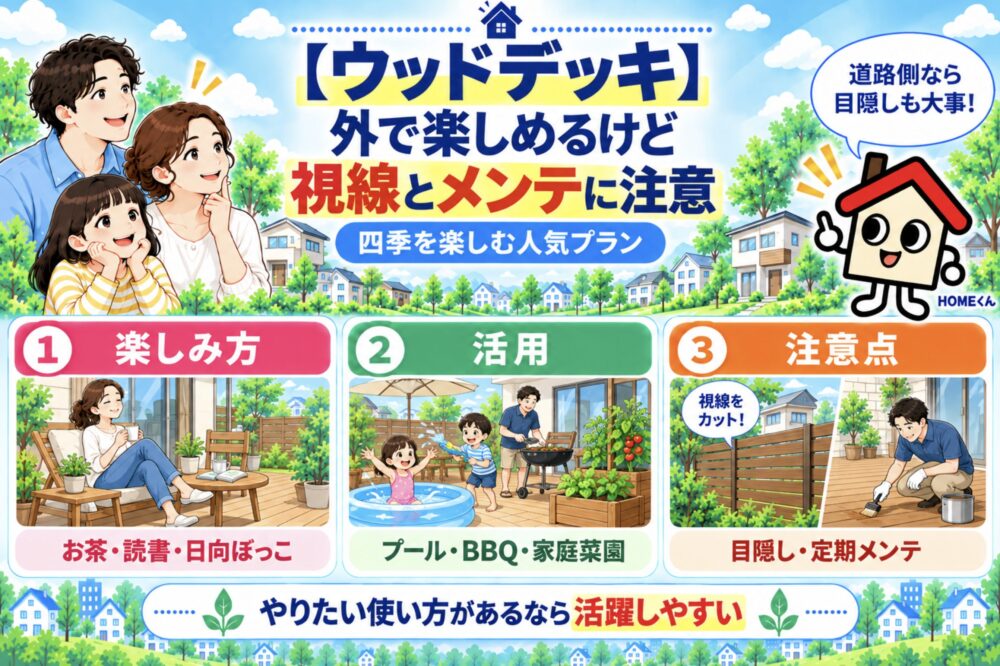 【ウッドデッキ】つくるより「使える場所」にすることが大切