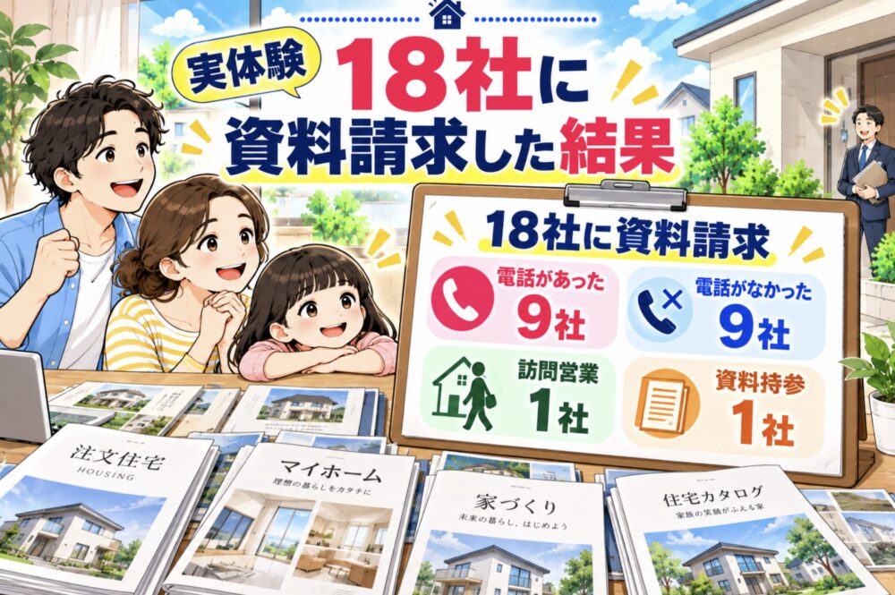 実体験｜18社に住宅カタログ・資料を請求した結果